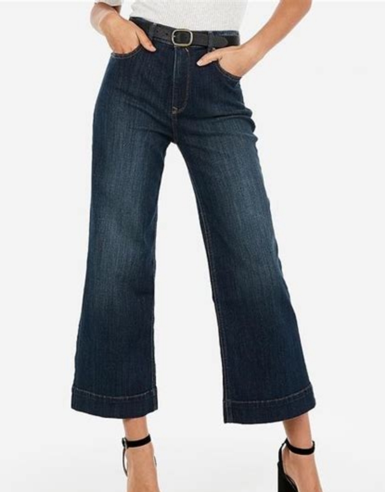 Express crop high rise jeans